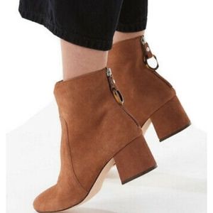 Suede UO Brown Ankle Boots